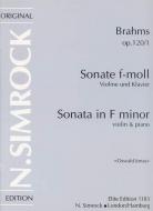 Sonata In F Minor Op. 120/1 