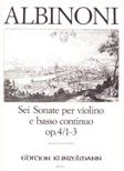 6 Sonatas, Op. 4 Vol. 1: Nos. 1-3 