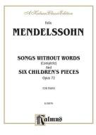 Songs Without Words, Op. 30, No. 6 (Venetian Barcarole) 