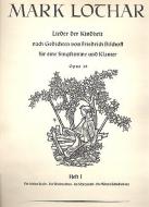 Lieder der Kindheit, Heft I op. 38 
