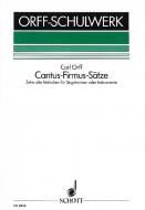 Cantus-firmus-Sätze 