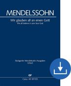 We all believe in one true God MWV A 12 Download