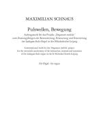 Pulswellen, Bewegung 
