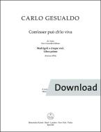 Com’esser può ch’io viva 