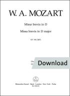 Missa brevis in re maggiore KV 194 (186h) Download