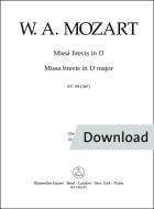 Missa brevis in re maggiore KV 194 (186h) Download
