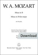 Missa brevis in si bemolle maggiore KV 275 (272b) Download