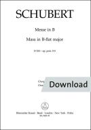 Massa in si bemolle operazione maggiore. post.141 D 324 Download