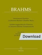 Informazioni pratiche sulle esecuzioni sulla musica da camera di Johannes Brahms Download