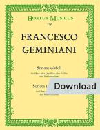 Sonata in mi minore Download