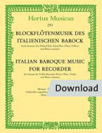 Musica per flauto dolce del Barocco italiano Download