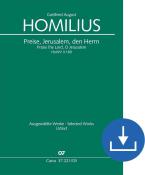 Praise the Lord, O Jerusalem HoWV II.169 Download