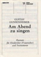 Am Abend zu singen 
