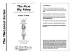 The Next Big Thing 