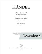 Konzert g-Moll op. 4/1 HWV 289 