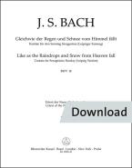 Come le gocce di pioggia e la neve dal cielo BWV 18 Download