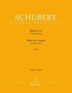 Messa in sol maggiore D 167 Standard