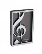 Magnet g-clef silver 