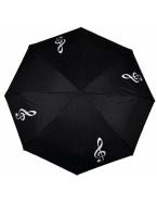 Mini umbrella g-clef black/white 