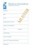 Kirchenmusikalischer Notizblock 