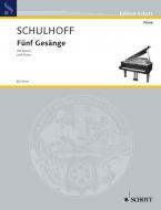 Fünf Gesänge mit Klavier Standard