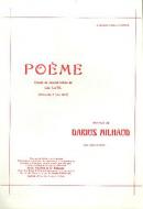 Poème du Journal intime de Léo Latil op. 73 