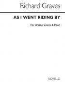 As I Went Riding By For Unison Voices 