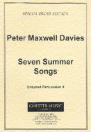 Seven Summer Songs Untuned Percussion Part 4 