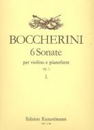 6 sonate per violino e pianoforte op. 5 vol. 1 