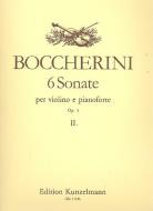 6 sonate per violino e pianoforte op. 5 vol. 2 