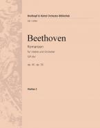 Romanzen G-Dur op. 40 und F-dur op. 50 für Violine und Orchester 