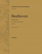 Romanzen G-Dur op. 40 und F-dur op. 50 für Violine und Orchester 