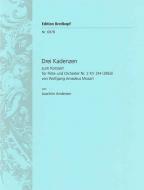 3 Kadenzen zu Mozarts Flötenkonzert Nr. 2 D-dur KV 314 