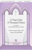 O That I had A Thousand Voices 