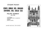 Cinco Obras Del Organo Espagnol 