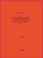 A Giacomo Manzoni O Delle Dissolvenze Sonore per F 
