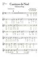 Cantique de Noel - Satz mit Solo- und Chorstimmen 