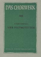 Four Motets For Different Feasts Standard