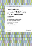 Lord, now lettest Thou Thy servant depart Z 230/8 Standard