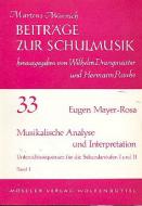 Musimusical Analysis And Interpretation Vol. 1 