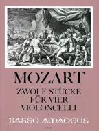 12 Stücke für 4 Violoncelli 