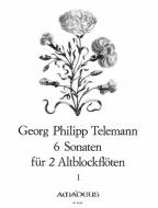 6 Sonaten für zwei Altblockflöten ohne Bass 1 