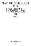 Basler Jahrbuch III 1979 