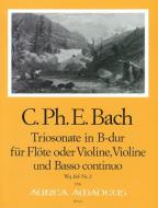 Sonata a tre in si bemolle maggiore - Wq 161 Nr. 2 
