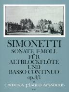 Sonata in fa minore op. 3/1 