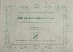 Octo toni ecclesiastici per Organo Standard