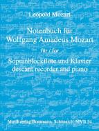 Libro di musica per Wolfgang Amadeus Mozart 