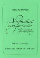 The Violin Duet in the 18th Century 