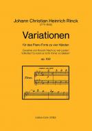 Variationen für das Piano-Forte zu vier Händen 