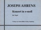 Konzert E-Moll für Orgel 